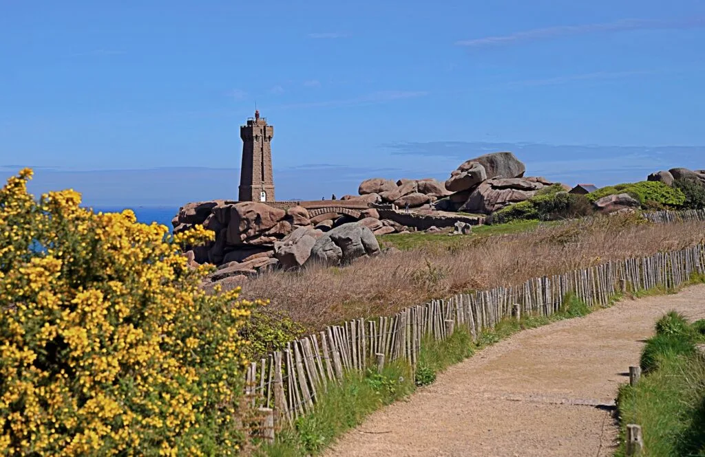 GR34 customs officers' path at Ploumanac'h, Mean Ruz lighthouse, Pink Granite Coast