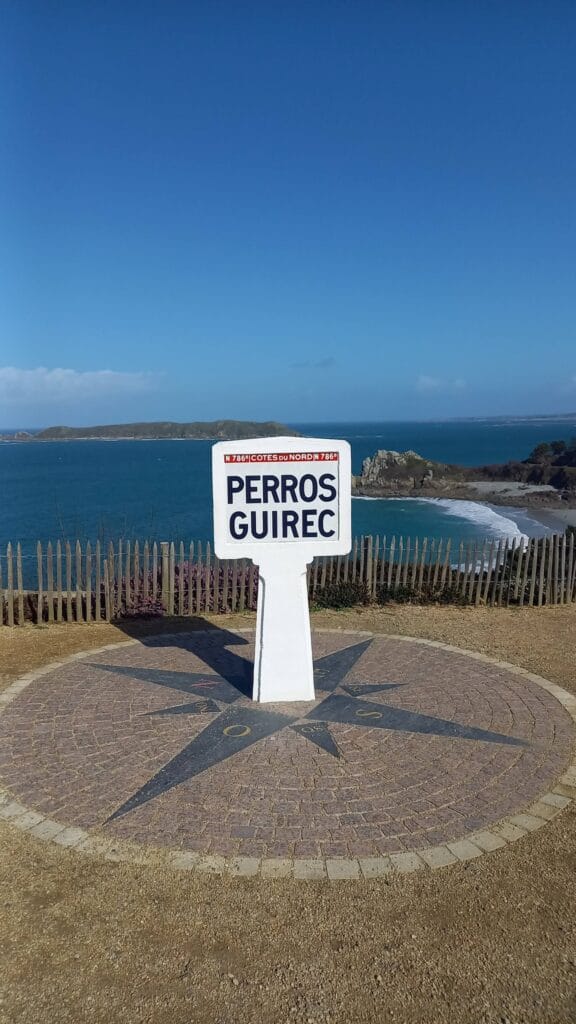 Trestrignel viewpoint over the bay of Perros-Guirec